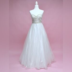 Madison James Strapless Gown
